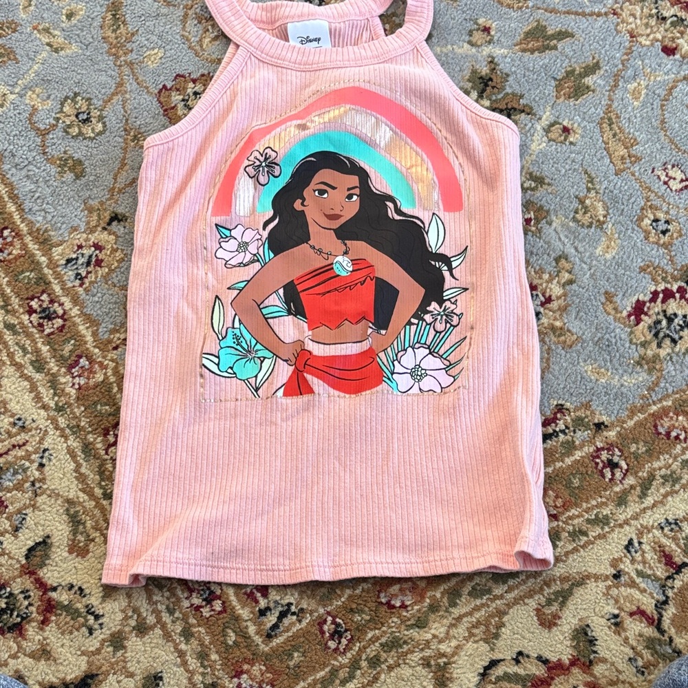 Disney Pink Moana Sleeveless Top